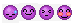 Preview of Purple Round Smilies