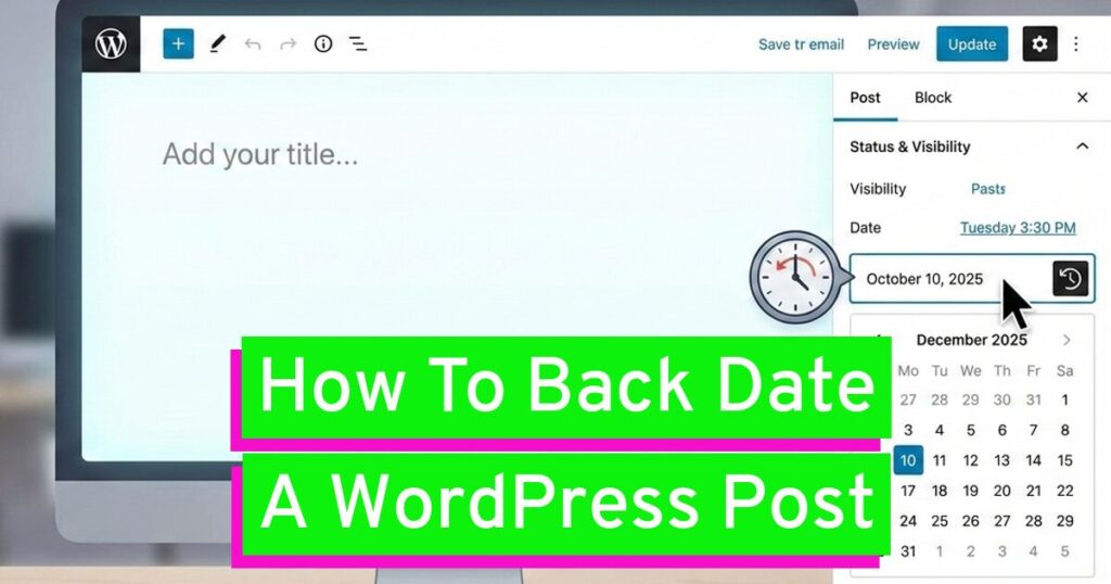 How To Back Date A WordPress Post