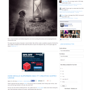 Drupal to WordPress project as well as re-design. DIY Photography